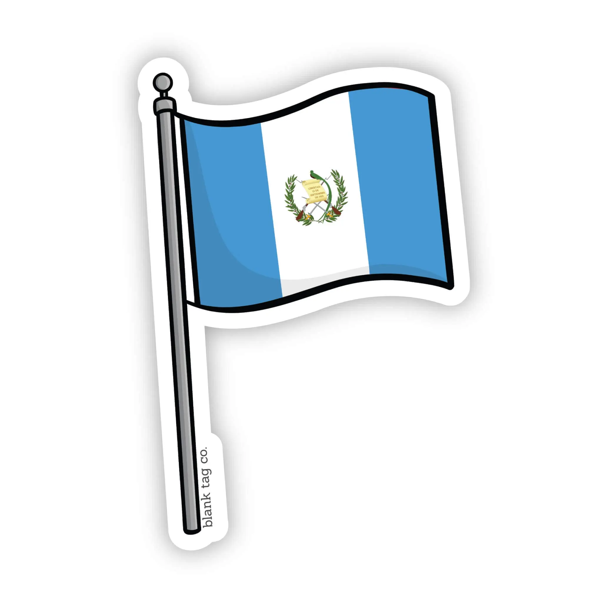 Blank Tag Co.® Waterproof Sticker - Guatemala Flag