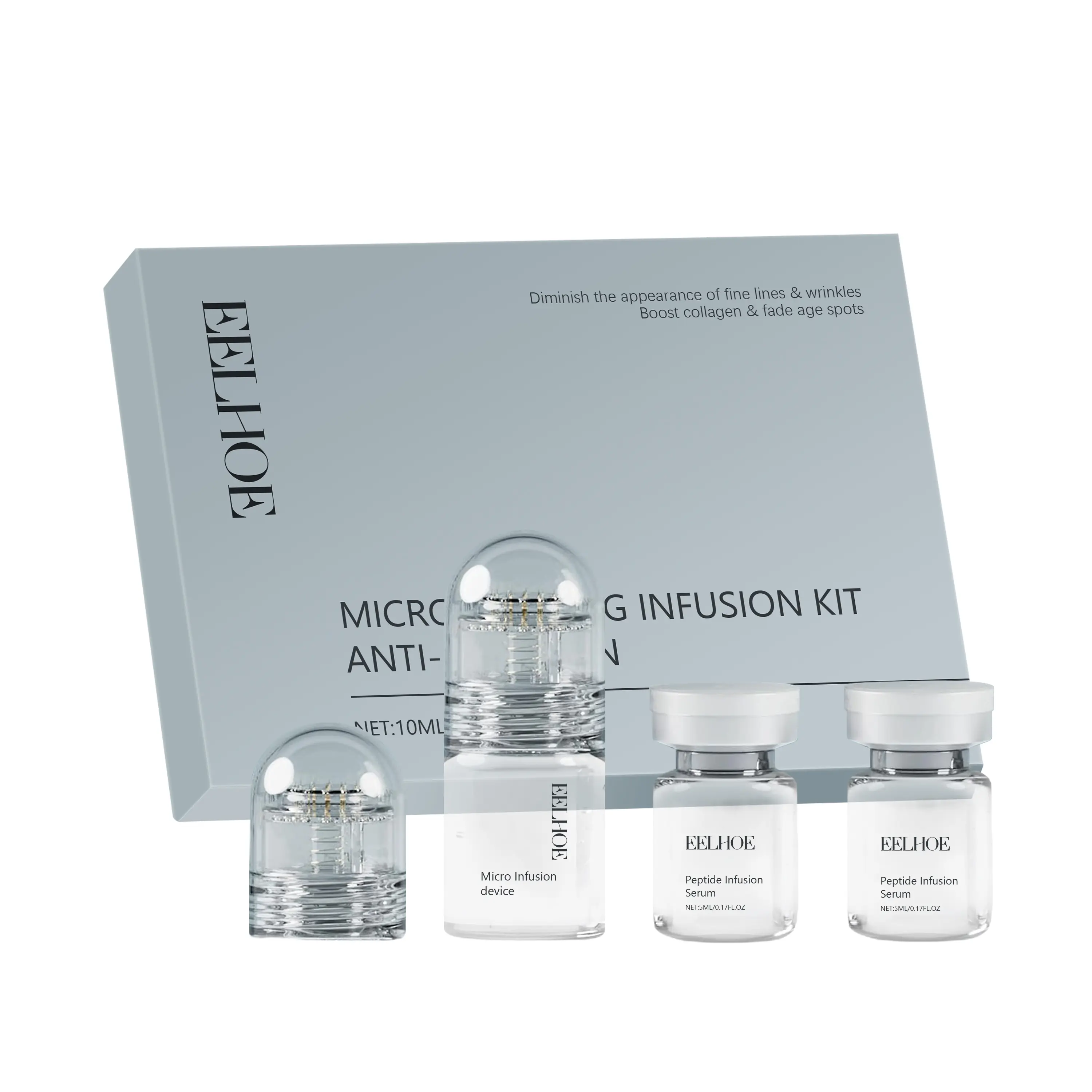 Micro-Infusion Svstem-Facial Svstemfor a Refreshed & Youthful-Looking Appearance，Gentle Hydrating & Nourishing Skin Care Set: Acne & Blackhead Cleansing Roller Kit