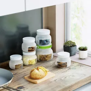 CuLiDing 6 Pack Flexi Jar Multi-Function, Unique Multi-Purpose Food Box Container, Custom Size Design, Suitable for Kitchen Outdoor Camping Travel