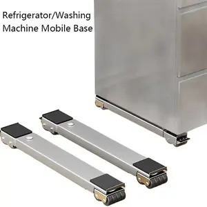 Adjustable Height Base for Refrigerators & Washing Machines, Refrigerator Stand, Supports Up to 800 Pounds, Equipped with 24 Silent Casters, Locking Mechanism
