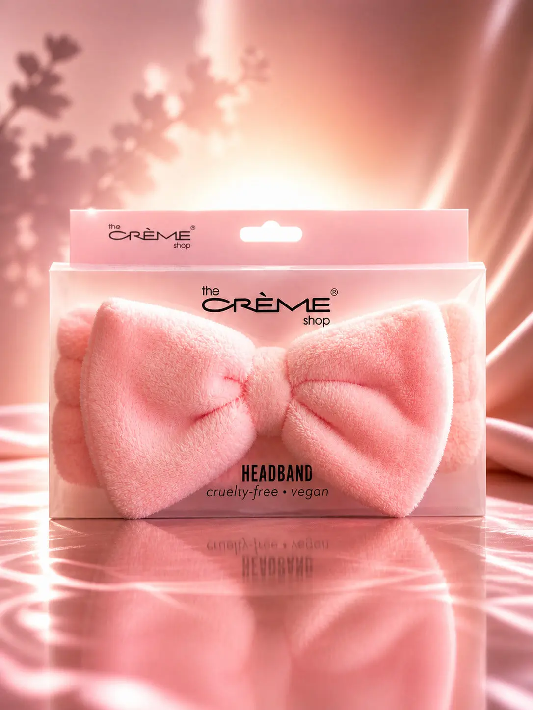 The Crème Shop Teddy Headbands Pink with White Center