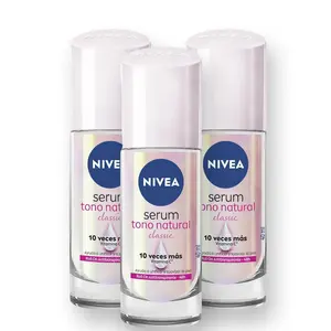 Nivea Natural Tone Evening Serum Antiperspirant Deodorant Roll On 40ml - Pack of 3