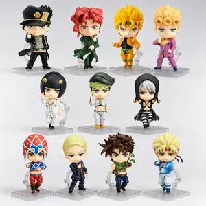 JoJo's Bizarre Adventure Chibi Figure Collection, 22 Styles Jotaro Dio Giorno Jolyne Movable Anime Figurines, Interchangeable Face Boxed Collectible Toy, Desk Decor Gift for JoJo Fans