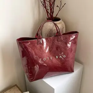 2025 Christmas Tote Bag for Women – Large Capacity Fashionable Handbag, for Daily Commuting, Shopping & Holiday Use