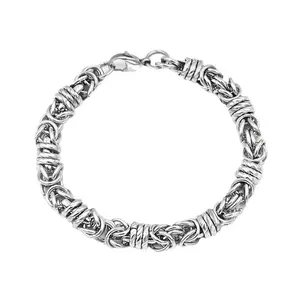 springtok Titanium steel bracelet braided pattern style bracelet multiple sizes men's daily wear gift