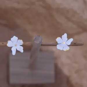 Everyday ceramic floral earrings