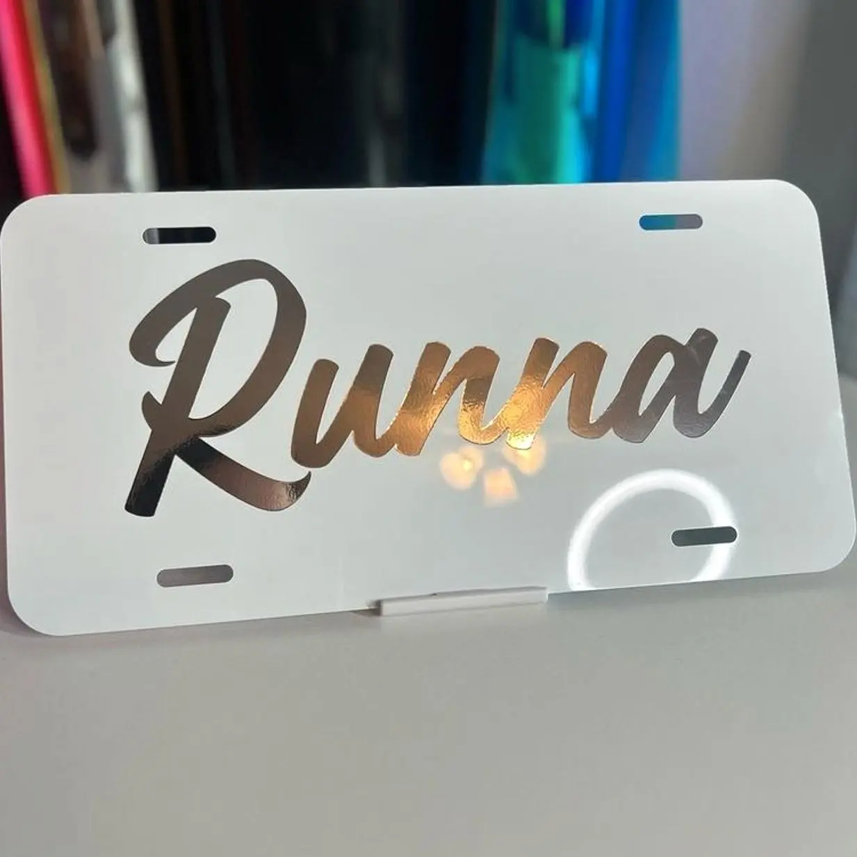 Runna License Plate - Customizable and Durable