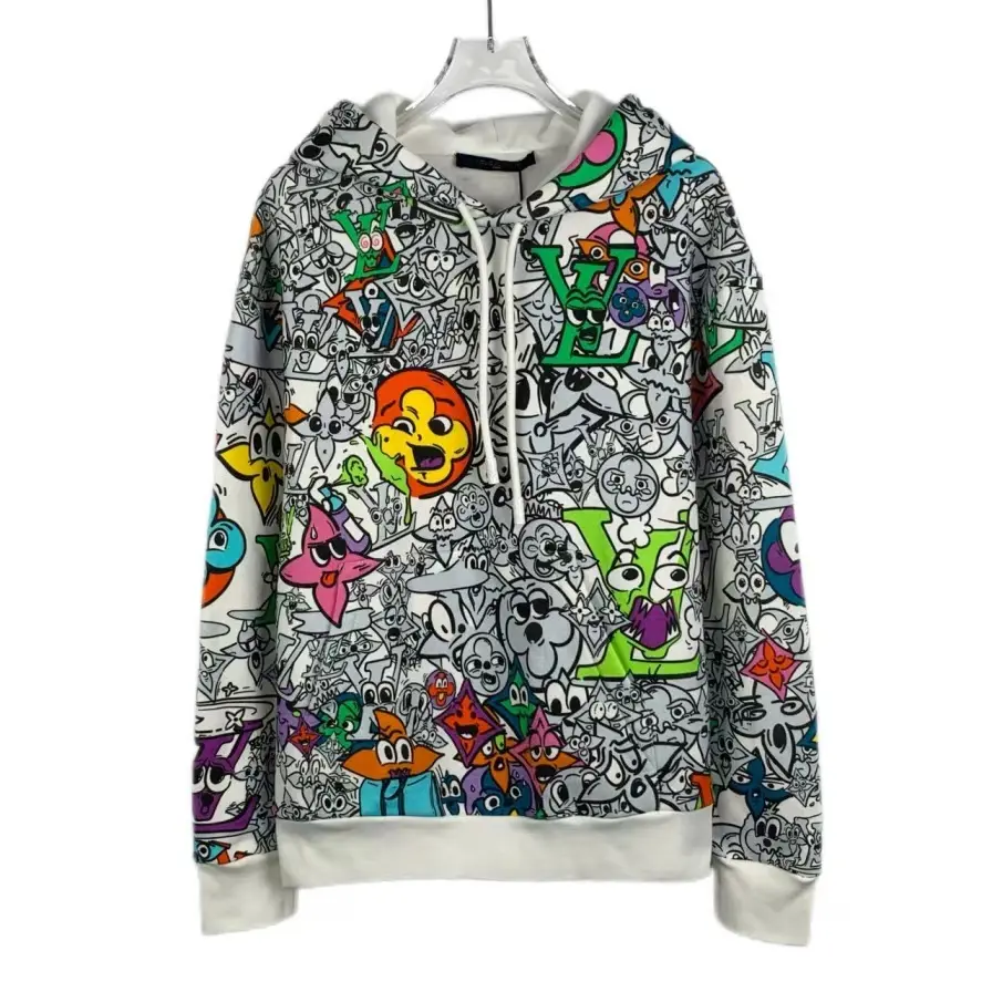 RDLT - Louis Vuitton Comic Print Hoodie Size XS