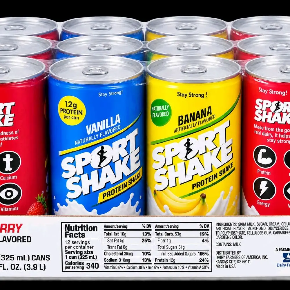 12-Pack Sports Shakes with Multiple Flavors