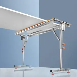 IMBOT Wood cutting bracket with roller, folding, adjustable height, double row transport pulley saw table, transport auxiliary Tool Box Tool Kit