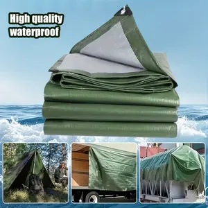 Premium Waterproof Canvas, Thick Home Building Material, Anti-Rip and UV Resistant, Ideal for Roofing, Camping, Pool, Boat, Car Shade, Heavy Duty Camping