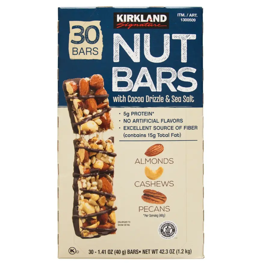 Kirkland Signature Nut Bars, 1.41 oz, 30-count
