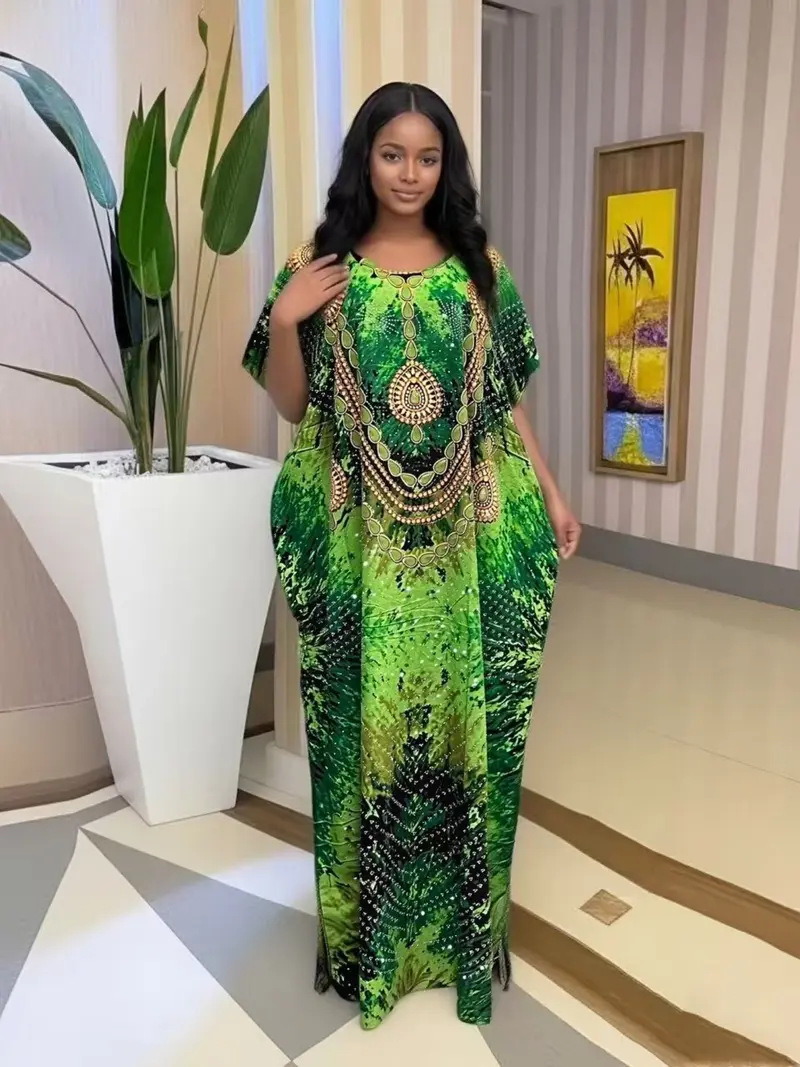 plus size african print formal dresses Panya African Print Midi Dress - African Clothing in USA | MYTRIBENG 2XL / LONG main image 0