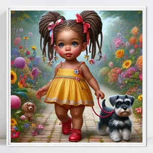 Cartoon Pattern DIY Diamond Arts Colorful Painting Kit without Frame, DIY Decorative Art Picture for Beginner, Wall Art Decor for Home Living Room, Diamond Embroidery, Handicraft