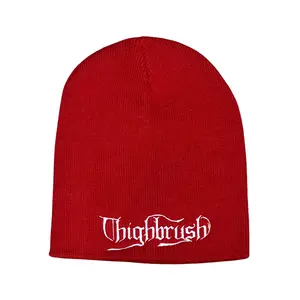 THIGHBRUSH® “OUTLAW" - Un-Cuffed Beanies - Red