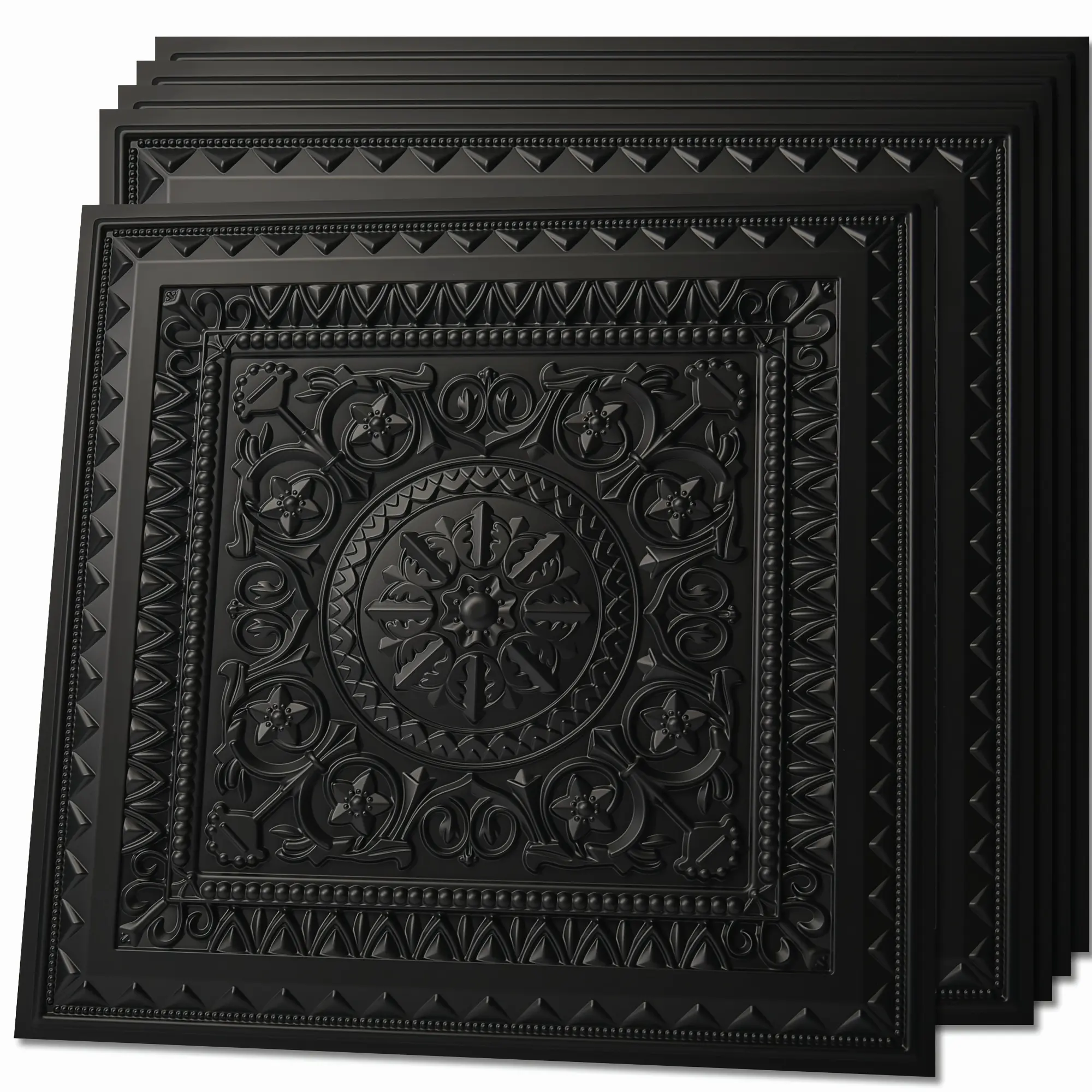 3D Ceiling Tiles 2x2, 12-Pack PVC Panels, Waterproof & Easy Install, Modern Decorative Drop Ceiling, Covers 48 Sq.ft