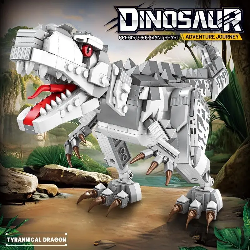 Dinosaur Building Blocks Toy, Durable Plastic Construction Set, Perfect Gift for Kids Ages 8+, Creative Play & Learning Tool