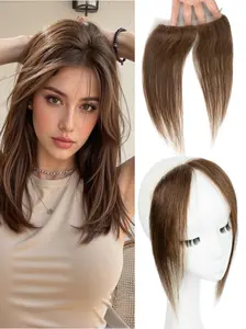 Glueless Clipless Human Hair Gele Turban Frontal, Afro Twist Braids Lace Hairline Topper, 25.4cm Full Lace, 1pc with Headband, Hair Weave Extensions