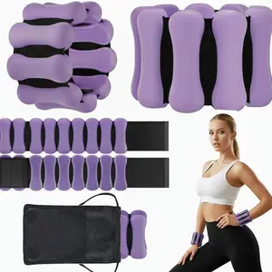 Ankle & Wrist Weights Set (1 lb Each), Adjustable Silicone Wearable Weighted Bangles  Women, Waterproof Arm Bracelets  Walking, Yoga, Dance, Pilates, Cardio