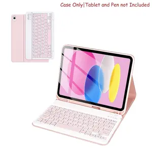 Keyboard Case for iPad (A16) 11th Gen 2025 /10th Gen 2022, iPad Keyboard Case for 10.9-inch 10th/ 11-inch 11th Gen, Detachable, Tablet Keyboard