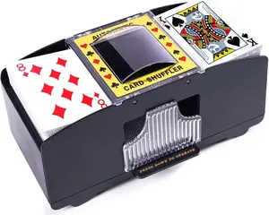Automatic Card Shuffler 2 Deck, Battery Operated Card Dealer Machine, Electric Casino Card Shuffler for UNO, Blackjack, Texas Hold'em, Home Card Games