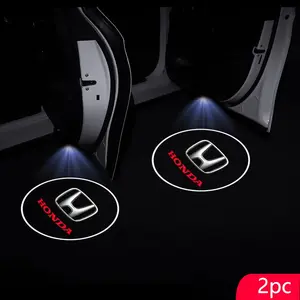 HD LED Car Door Logo Projector Lights, Compatible with Honda Models Including Civic, Fit, Jazz, Accord, Cr-V & More