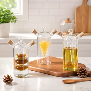 Two-in-One Flavoring Bottle - Kitchen Household Oil Pot - Double-Port Sealed Sauce and Vinegar Flavoring Bottle, Dispensers, Utensils