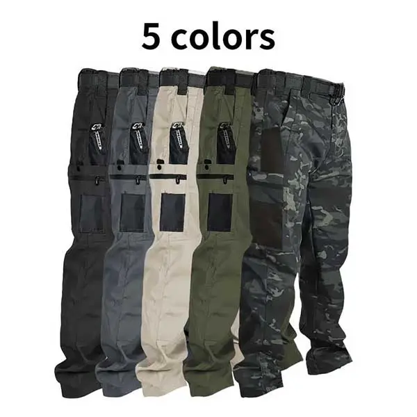 Men’s Summer Practical Camouflage Pants – Multi-Pocket Tactical Style, Designed for Travel & Exploration