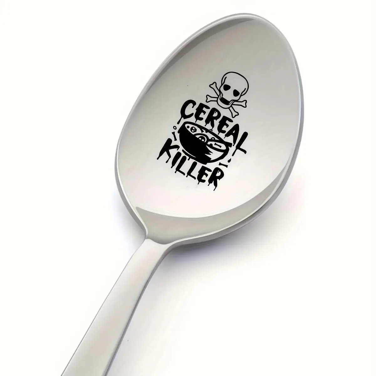 Stainless Steel Coffee Spoon, Creative Skull Pattern Coffee Spoon, Kitchen Utensils for Home Use, Gift for Coffee Lover, Cutlery