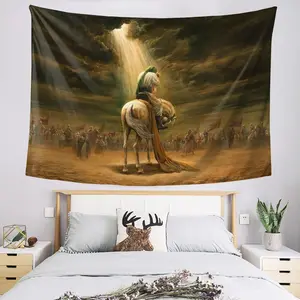 Hazrat Ali Asghar with Hazrat Hussain Banner - Top Quality Muharram & Ashura Tapestry, Shia Islamic Wall Hanging for Living Room, Bedroom, Dorm - Aesthetic Home Decor, No Electricity Needed, Perfect Holiday Gift, Islamic Home Decor