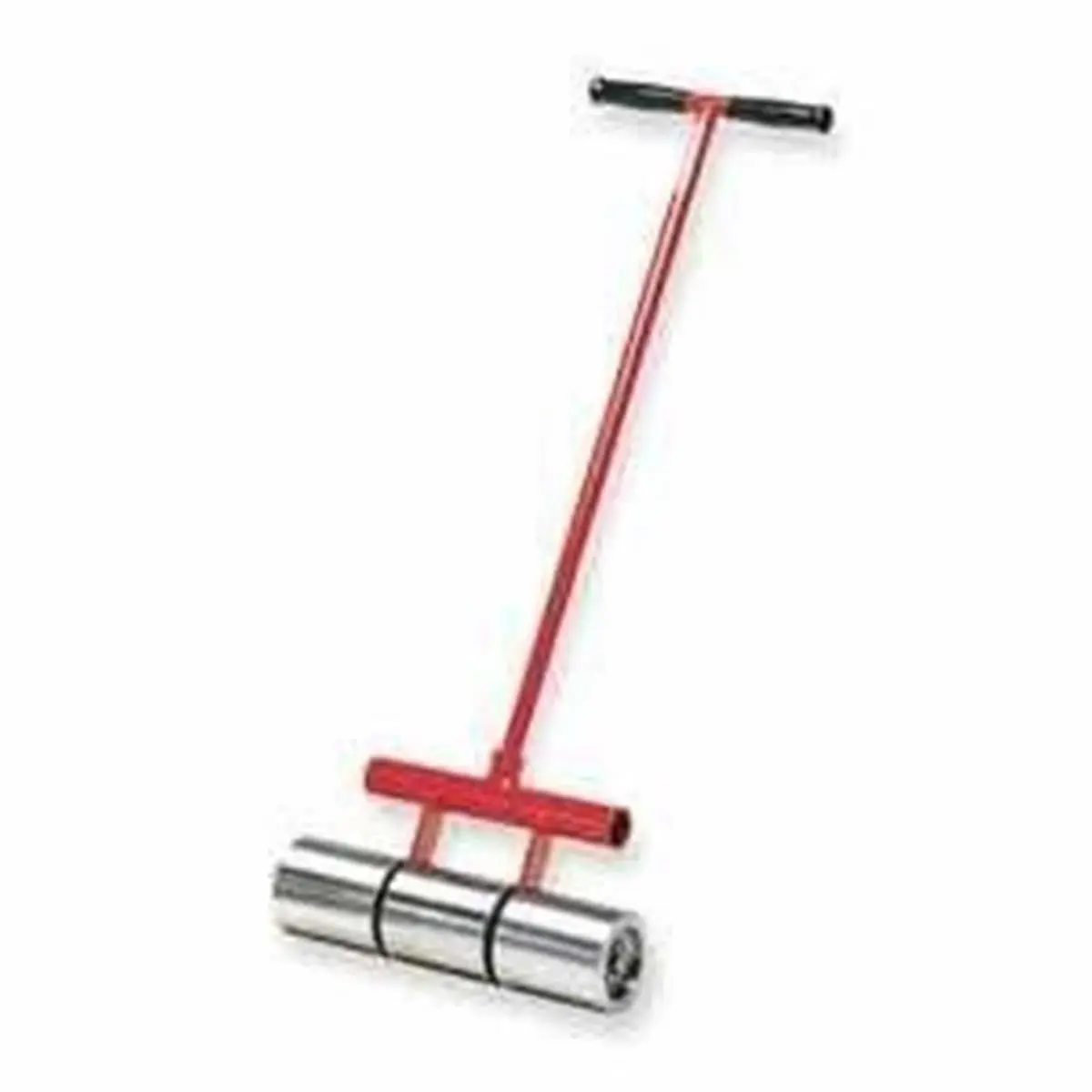 Roberts Floor Roller for Vinyl & Linoleum, 75 lb Heavy-Duty with Chrome-Plated Segmented Rollers for Flattening Adhesive, Removable 30" Handle, Chrome-Plated Rollers