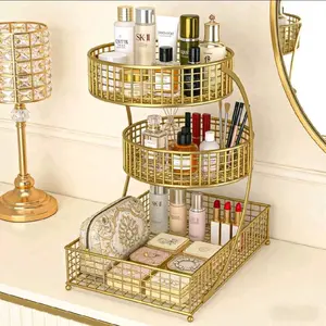 3-Tier Cosmetic Storage Rack, No Assembly Required