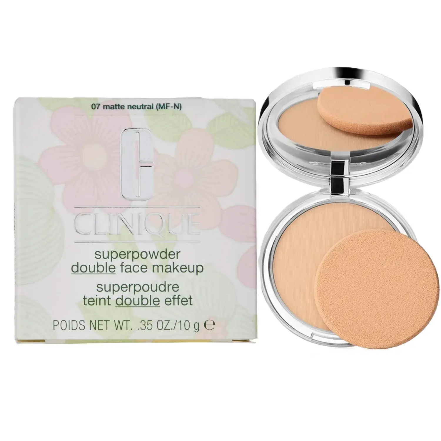 Clinique Superpowder Double Face Make Up for Dry Combination - Matte Neutral , 0.35 Ounce