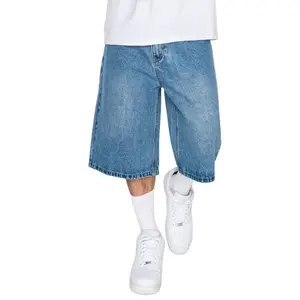 VICTORIOUS SUMMIT Baggy Fit Denim Shorts  Baggy Jorts for Men Streetwear Cotton 100%