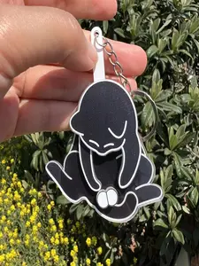 Creative Cat Prank Stretchable Egg Cat Rotating Egg Keychain Pendant, Cute Funny Prank Backpack Travel Bag Pendant Decoration, Trendy Cute Keychain, Keychain For Bags - Pure Friendship and Love Gift