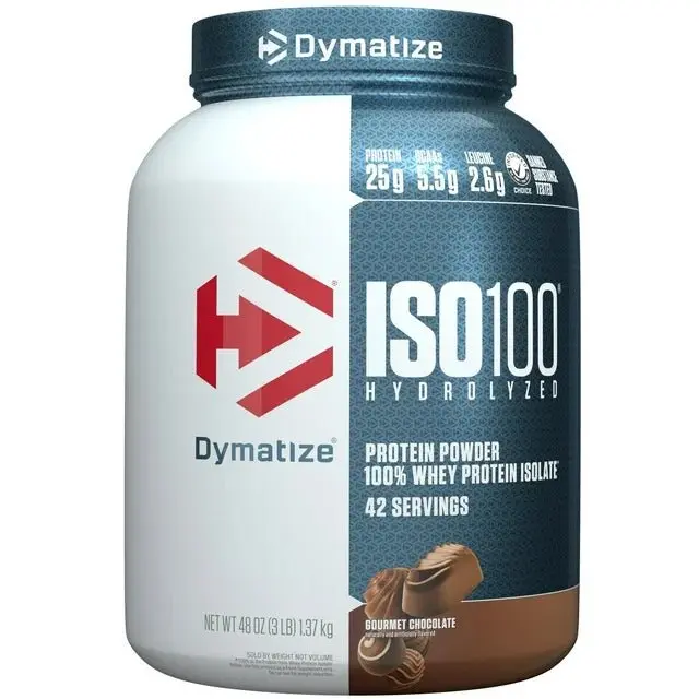 Dymatize ISO 100 Hydrolyzed Protein – 3 lbs , 42 Servings , 25g Protein per Serving