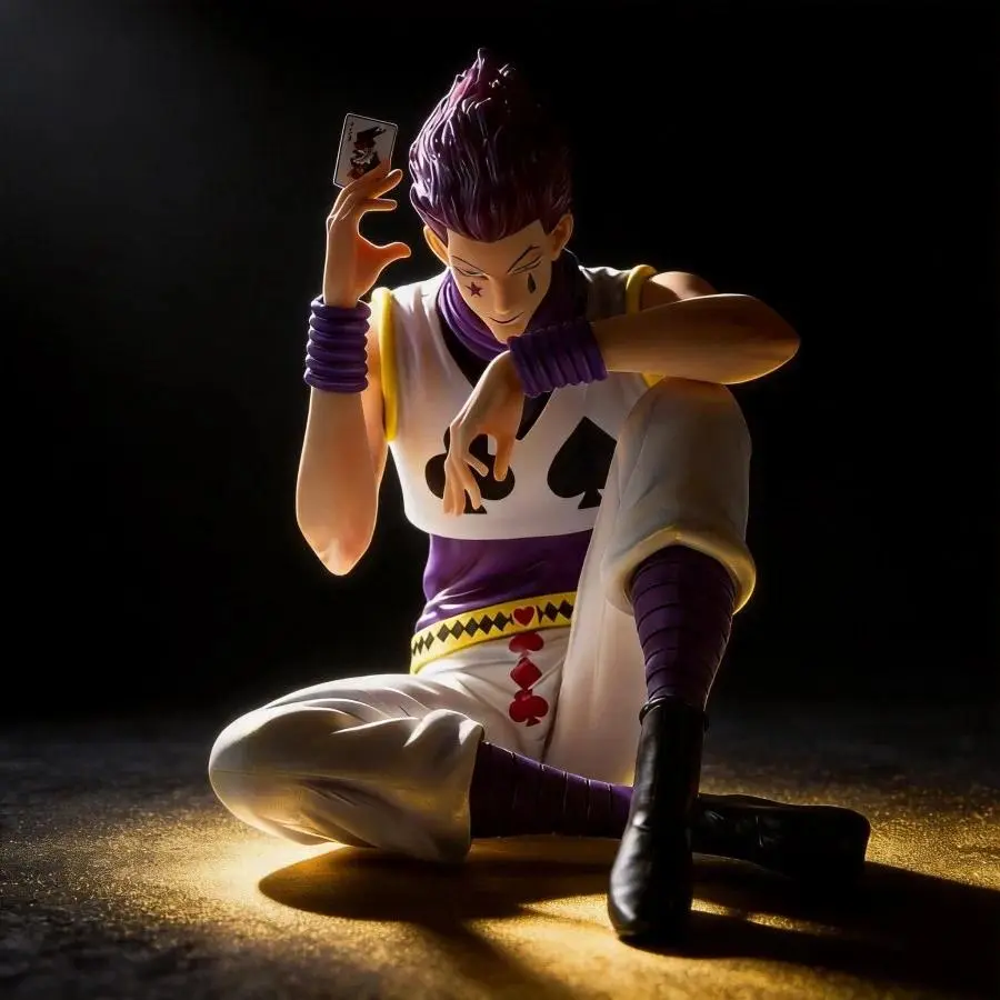 Anime Hunter x Hunter Hisoka Figure 13cm GK Statue Collectible Model Toy Desktop Ornament for Fans Home Dec...