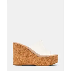 Steve Madden CASSI CORK CLEAR
