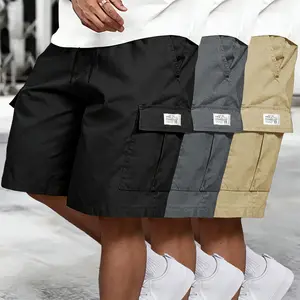 3-Pack Men'S Cargo Shorts Bundle - Brown Black & Green - Slanted Pockets - Versatile Casual Wear - 3-Piece Bottoms for Everyday Use Menswear Overalls shorts men Spring Statements
