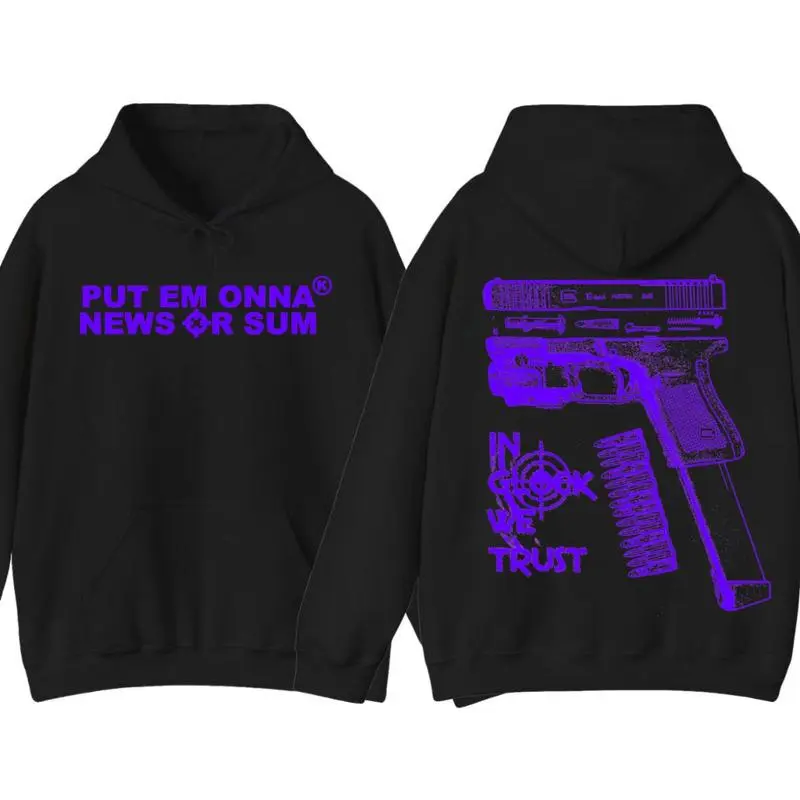 2024 New Trendy Hoodie - Double-Sided Pattern Pullover, Unisex Streetwear, Casual Hip-Hop Hoodie, Trendy Men's Clothing and Fun Daily Tops, Holiday Gift, Birthday Gift, Fashionable and Comfortable, Unisex festive sweater
