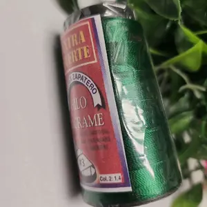 Green  Hilo Tex Zapatero #3 Extra Fuerte Hilo Macrame for Crafting and Beads Projects Durable Strong Thread