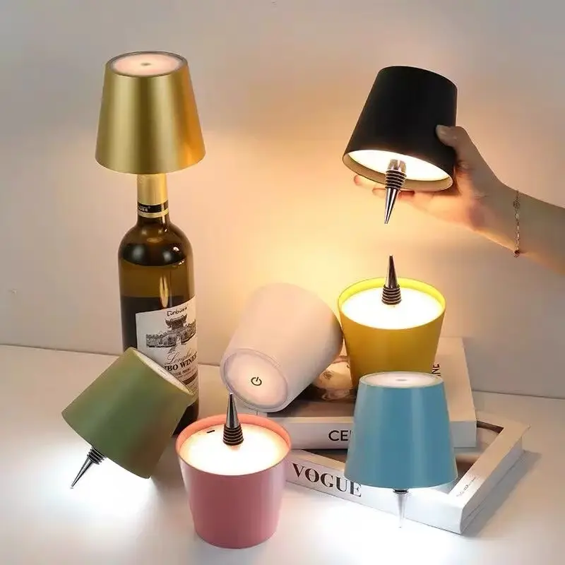 2Pack-2026 New Wireless LED Bottle Lamp for Liquor & Wine Bottles, Dimmable Adjustable Bedroom Night Light, LED Mood Home Atmosphere Light