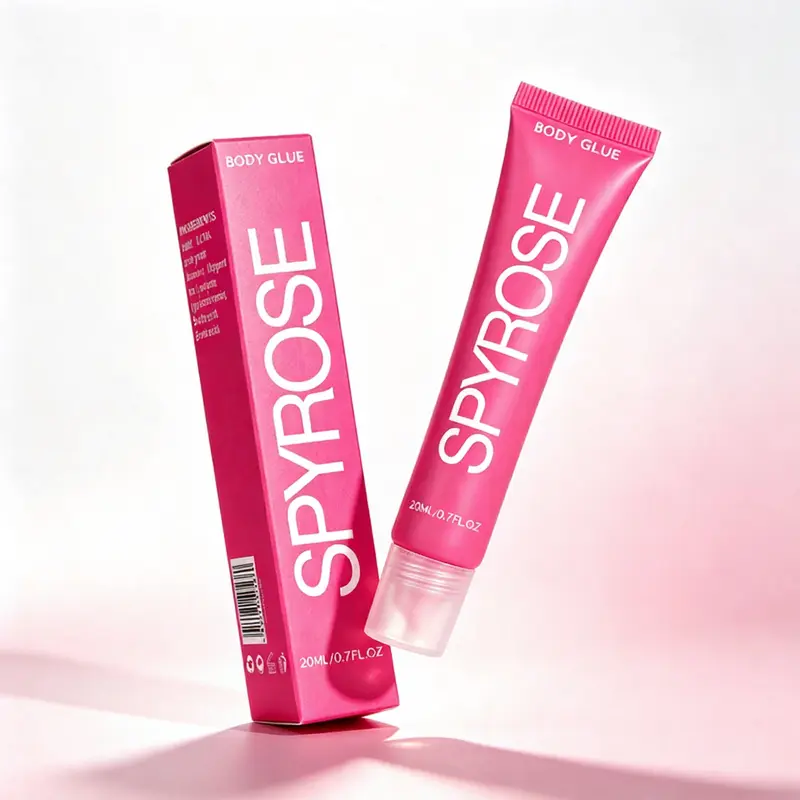 SPYROSE Body Adhesive Glue - Sweatproof & Waterproof Body Glue, Stain-Free Skin-Safe Formula, Easily Removed With Soap And Water, Ideal For Dresses, Bra-Free Outfits & Party Womens Fashion Wear