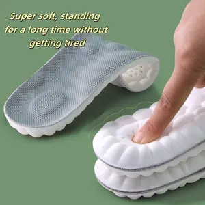 Pure Relief in Every Step - Ergonomic Comfort Insoles with Memory Foam, Breathable & Sweat-Absorbing, Customizable for Men & Women, Ideal for Long Hours of Standing or Walking, U-Shaped Design for Shock Absorption and Cushioning cloud  soles