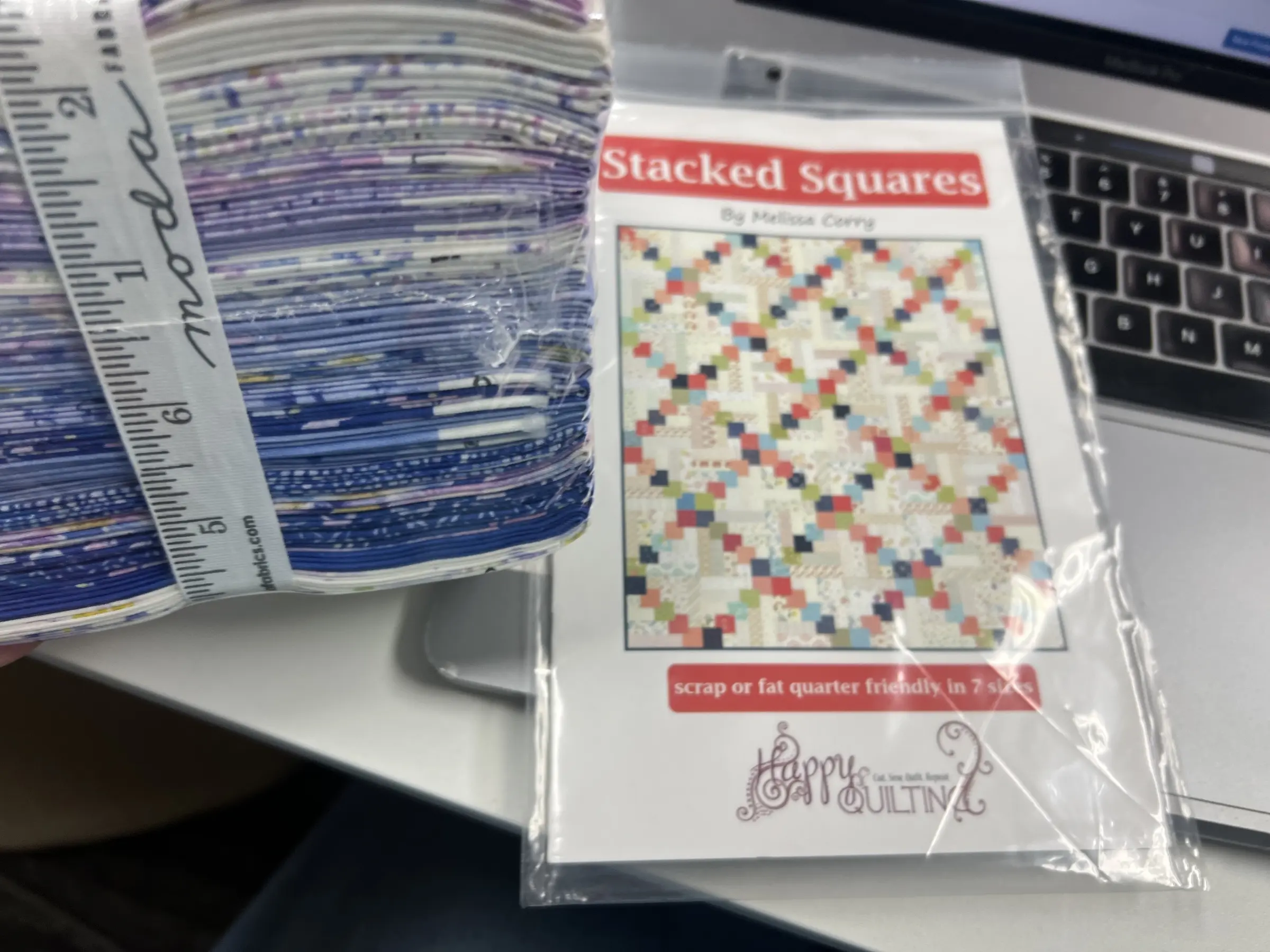 Stacked Squares Quilt Kit- backing included