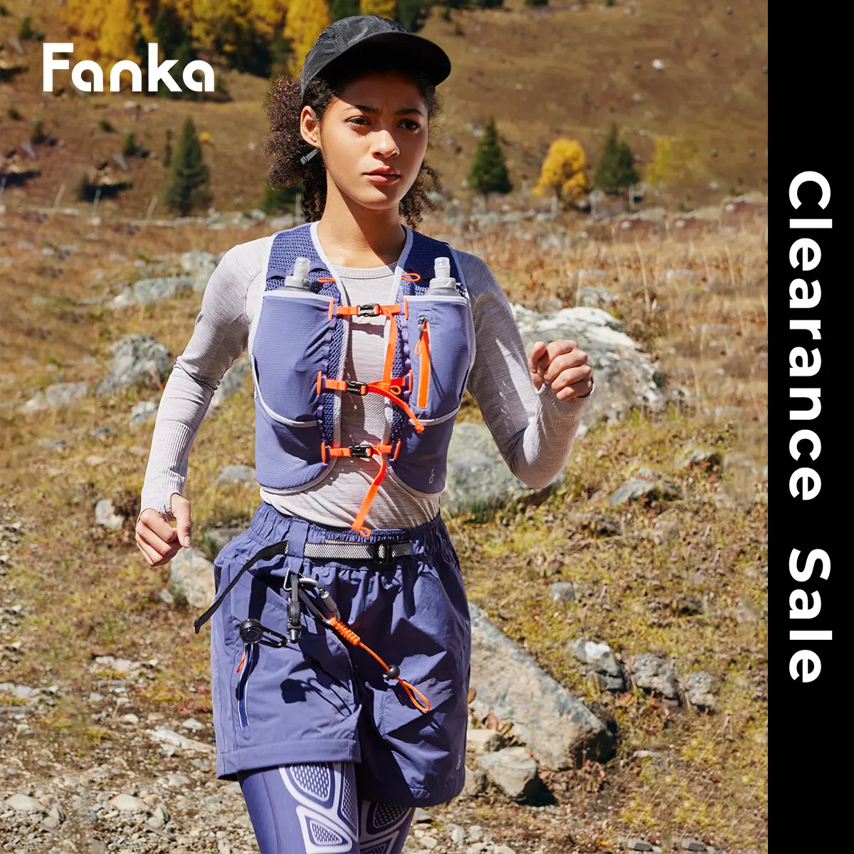 Fanka SpeedTrek Vest - Women's Running and Hiking Vest, Multi-pocket, Durable, Quick-drying Breathable Vest Sports Vest