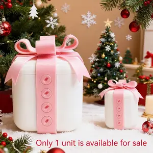 3D Printed Hollow Prank Gift Box with Screws, Realistic 3D Illusion Plastic Puzzle Cube Coin Container, Easy Assembly, Perfect for Parties