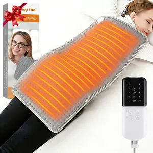 Electric Heating Pad for Back & Period Cramps, 10 Heat Levels & 4 Timing Settings, Auto Shut Off, Machine Washable, 12" x24'' Hot Compress Heat Pad for Neck Shoulder Waist Belly Abdomen Knee Leg, Gift for Women Men