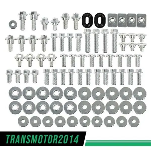 CROSSDESIGN High-Quality Zinc-Plated M5/M6 Full Plastic Automotive Heat-Treated Bolt Kit Set, OEM Match Replacement Bolts for Honda CRF150Rb, CRF250X, CRF450X Models, M5/M6 Set