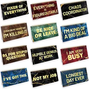 Funny Desk Signs Snarky Flip Over Messages for Office Desktop Decor Supplies Coworker Colleague Exchange Favor